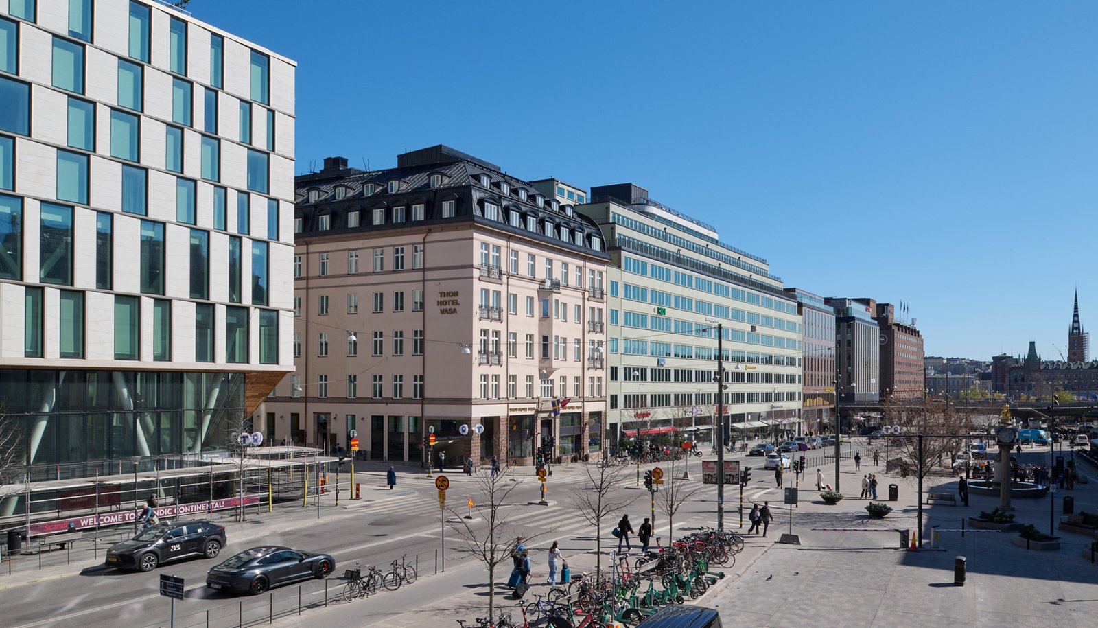Thon Hotel Vasa sett fra gaten i Stockholm
